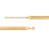 Thumbnail Image 3 of Made in Italy Herringbone Chain Triple Strand Necklace in Sterling Silver with 18K Gold Plate