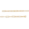 Thumbnail Image 3 of Made in Italy Diamond-Cut Paper Clip Link Necklace in Sterling Silver with 18K Gold Plate - 28"