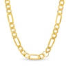 Thumbnail Image 1 of Made in Italy Figaro Link Necklace in Sterling Silver with 18K Gold Plate - 18"