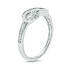 Thumbnail Image 2 of 1/4 CT. T.W. Baguette and Round Diamond Sideways Infinity Ring in 10K White Gold
