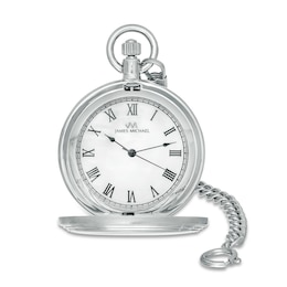 Men's James Michael Pocket Watch with Mother-of-Pearl Dial (Model: PQA181147W)