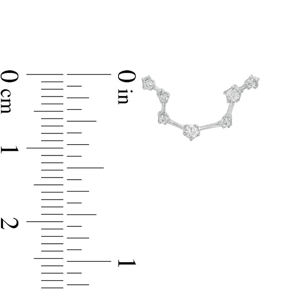 1/5 CT. T.W. Diamond Aquarius Constellation Stud Earrings in Sterling Silver 1/5 CT. T.W. Diamond Aquarius Constellation Stud Earrings in Sterling Silver