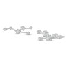 Thumbnail Image 1 of 1/5 CT. T.W. Diamond Taurus Constellation Stud Earrings in Sterling Silver