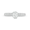 Thumbnail Image 4 of 1-1/2 CT. T.W. Certified Oval Lab-Grown Diamond Engagement Ring in 14K White Gold (F/VS2)