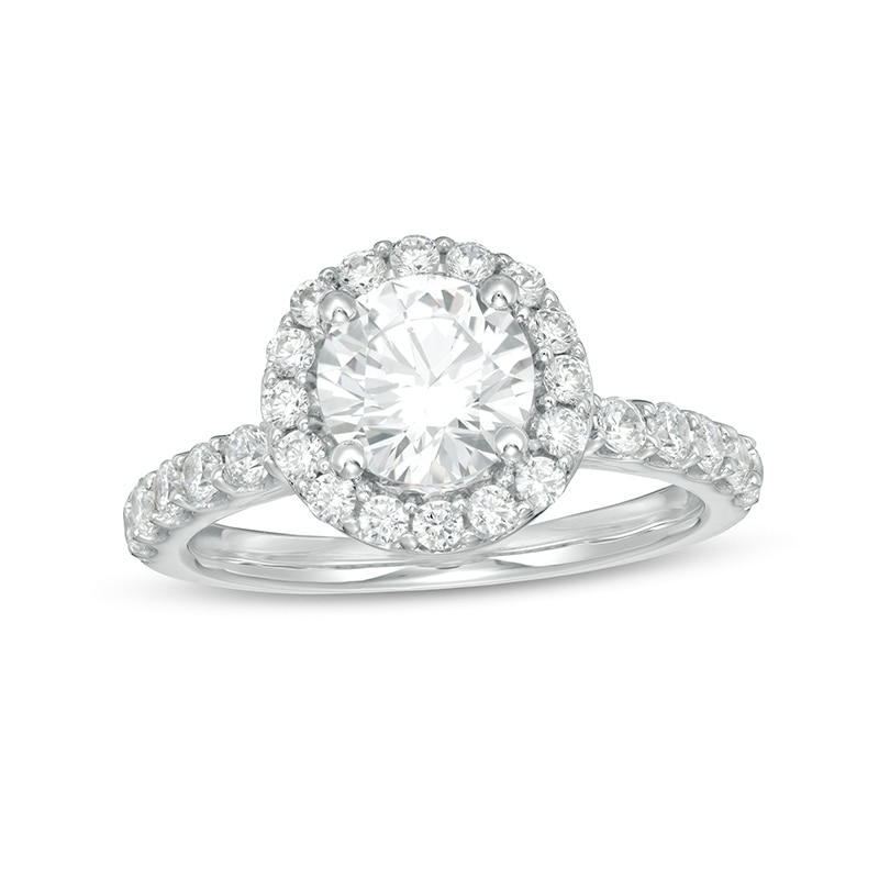 2-1/4 CT. T.W. Certified Lab-Created Diamond Frame Engagement Ring in ...