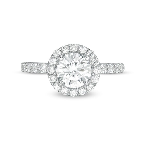 2-1/ CT. T.w. Certified Lab-Grown Diamond Frame Engagement Ring in 14K White Gold (F/Vs2
