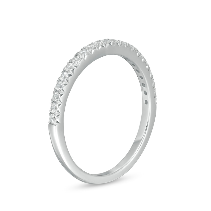 1/4 CT. T.W. Certified Lab-Created Diamond Band in 14K White Gold (F ...