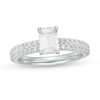 Thumbnail Image 1 of 1-1/4 CT. T.W. Certified Emerald-Cut Lab-Grown Diamond Engagement Ring in 14K White Gold (F/VS2)