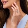 Thumbnail Image 2 of 1-1/4 CT. T.W. Certified Emerald-Cut Lab-Grown Diamond Engagement Ring in 14K White Gold (F/VS2)