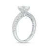 Thumbnail Image 3 of 1-1/4 CT. T.W. Certified Emerald-Cut Lab-Grown Diamond Engagement Ring in 14K White Gold (F/VS2)