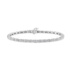 Thumbnail Image 3 of 1 CT. T.W. Square Composite Diamond Line Bracelet in Sterling Silver