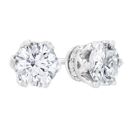 1 CT. T.W. Diamond Solitaire Stud Earrings in 14K White Gold