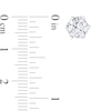 Thumbnail Image 2 of 2 CT. T.W. Diamond Crown Solitaire Stud Earrings in 14K White Gold