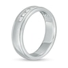 Thumbnail Image 2 of Men's 1/2 CT. T.W. Certified Lab-Created Diamond Wedding Band in 14K White Gold - Size 10