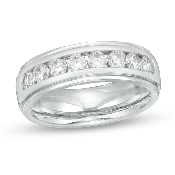 1 CT. T.w. Certified Lab-Grown Diamond Wedding Band in 14K White Gold (F/Vs2) - Size 10