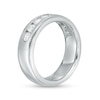 Thumbnail Image 2 of Men's 1 CT. T.W. Certified Lab-Created Diamond Wedding Band in 14K White Gold (F/VS2) - Size 10