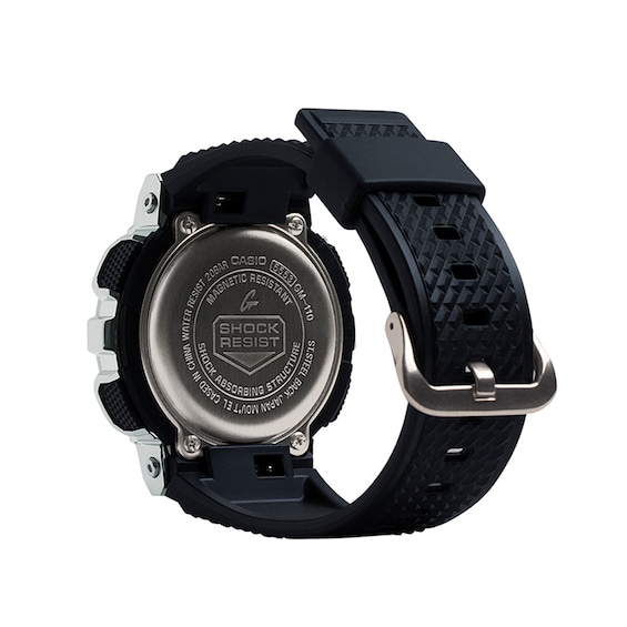 Men's Casio G-Shock Classic Strap Watch with Black and Silver-Tone Dial (Model: Gm110-1A)
