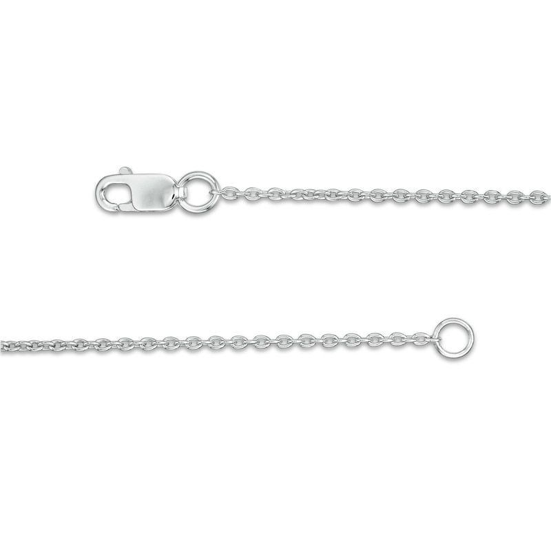 Main Image 3 of 1/2 CT. T.W. Journey Diamond Sideways Bar Necklace in 10K White Gold