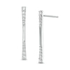Thumbnail Image 1 of 1/2 CT. T.W. Journey Diamond Linear Drop Earrings in 10K White Gold