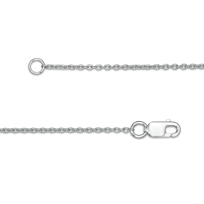 1 CT. T.W. Journey Diamond Sideways Bar Necklace in 10K White Gold