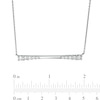 Thumbnail Image 4 of 1 CT. T.W. Journey Diamond Sideways Bar Necklace in 10K White Gold