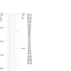 Thumbnail Image 3 of 1 CT. T.W. Journey Diamond Linear Drop Earrings in 10K White Gold