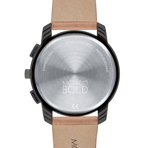Men's Movado Bold® Black IP Chronograph Strap Watch with Black Dial (Model: 3600719) Men's Movado Bold® Black IP Chronograph Strap Watch with Black Dial (Model: 3600719)