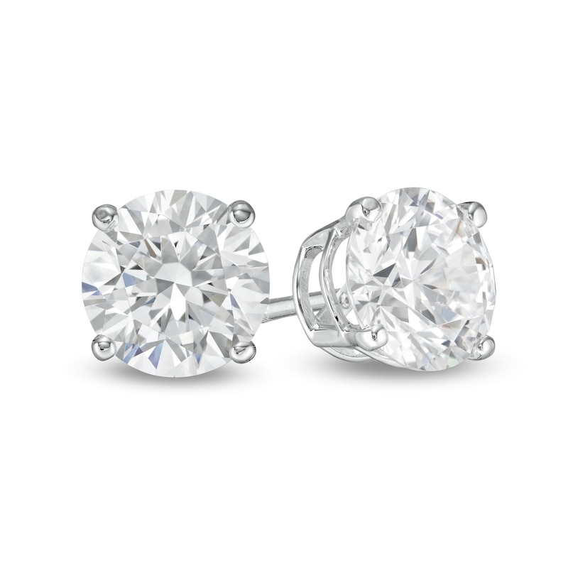3 CT. T.W. Certified Lab-Created Diamond Solitaire Stud Earrings in 14K White Gold (F/SI2)