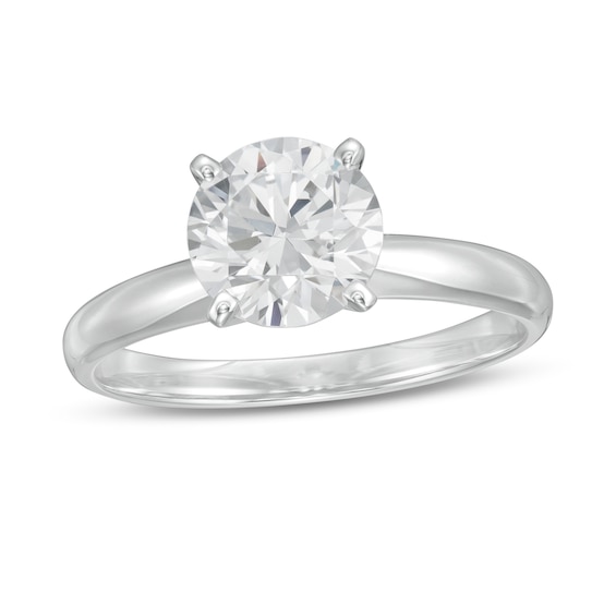 1-1/2 CT. Certified Lab-Grown Diamond Solitaire Engagement Ring in 14K White Gold (F/Vs2)