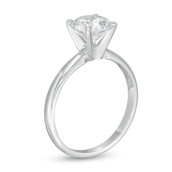1-1/2 CT. Certified Lab-Grown Diamond Solitaire Engagement Ring in 14K White Gold (F/Vs2)