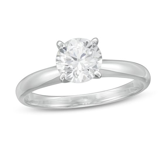 1 CT. Certified Lab-Grown Diamond Solitaire Engagement Ring in 14K White Gold (F/Vs2)