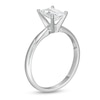 Thumbnail Image 2 of 1 CT. Certified Emerald-Cut Lab-Created Diamond Solitaire Engagement Ring in 14K White Gold (F/VS2)