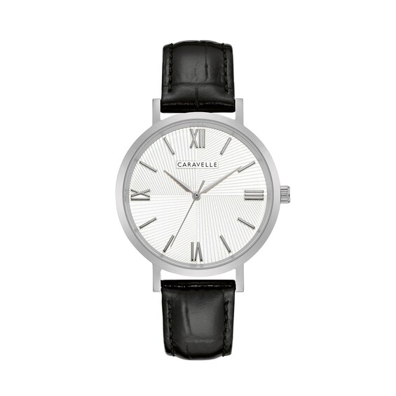 Men's Caravelle by Bulova Strap Watch with White Dial (Model: 43A153) Men's Caravelle by Bulova Strap Watch with White Dial (Model: 43A153)