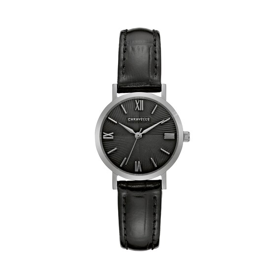 Ladies' Caravelle by Bulova Strap Watch with Black Dial (Model: 43L217)
