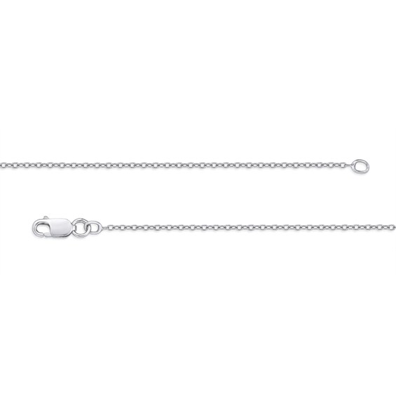 1/5 CT. T.w. Diamond Mom Necklace in 14K White Gold
