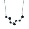 Thumbnail Image 1 of 1/5 CT. T.W. Black Diamond Pisces Constellation Necklace in Sterling Silver