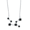 Thumbnail Image 0 of 1/5 CT. T.W. Black Diamond Virgo Constellation Necklace in Sterling Silver