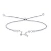 Thumbnail Image 0 of 1/5 CT. T.W. Diamond Virgo Constellation Bolo Bracelet in Sterling Silver - 9"