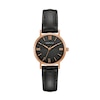 Thumbnail Image 0 of Ladies' Caravelle by Bulova Rose-Tone Strap Watch with Black Dial (Model: 44L260)
