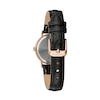 Thumbnail Image 2 of Ladies' Caravelle by Bulova Rose-Tone Strap Watch with Black Dial (Model: 44L260)