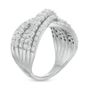Thumbnail Image 3 of 2 CT. T.W. Certified Lab-Grown Diamond Multi-Row Bypass Ring in 14K White Gold (F/SI2)