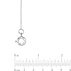 Thumbnail Image 2 of 0.55mm Box Chain Necklace in Solid 14K White Gold - 16"