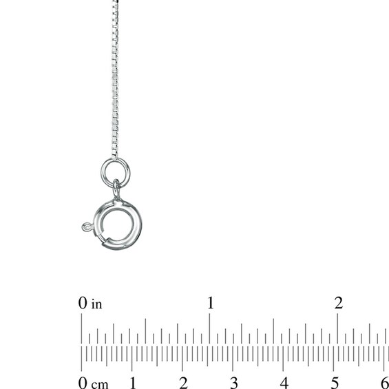 0.55mm Box Chain Necklace in Solid 14K White Gold - 16"