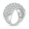 Thumbnail Image 3 of 4 CT. T.W. Certified Lab-Grown Diamond Multi-Row Band in 14K White Gold (F/SI2)