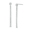 Thumbnail Image 1 of 1 CT. T.W. Certified Lab-Grown Diamond Stick Drop Earrings in 14K White Gold (F/SI2)