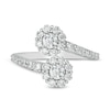 Thumbnail Image 3 of 1 CT. T.W. Certified Lab-Created Diamond Bypass Ring in 14K White Gold (F/SI2)