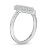Thumbnail Image 3 of 3/8 CT. T.W. Certified Lab-Grown Diamond Triple Vertical Bar Ring in 14K White Gold (F/SI2)