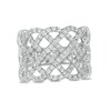 Thumbnail Image 1 of 1 CT. T.W. Certified Lab-Grown Diamond Lattice Ring in 14K White Gold (F/SI2)