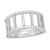 Thumbnail Image 1 of 5/8 CT. T.W. Certified Lab-Grown Diamond Open Ladder Ring in 14K White Gold (F/SI2)