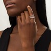 Thumbnail Image 2 of 5/8 CT. T.W. Certified Lab-Grown Diamond Open Ladder Ring in 14K White Gold (F/SI2)